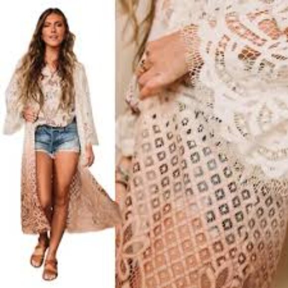 Buckle Gimmicks Ombre Kimono - Picture 2 of 4